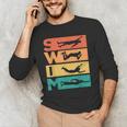 Retro Vintage Swimming For Swimmers Men's Long Sleeve T-Shirt Retro Vintage Swimming For Swimmers Men's Long Sleeve T-Shirt