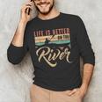 Rowing Canoe Kajak Life Is Better On The River Men's Long Sleeve T-Shirt