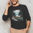 Solo Canoe Tourer Who Knows Every Rapid Campsite Portage Men's Long Sleeve T-Shirt