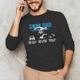 Swim Dad Life Swimming Dad Of A Swimmer Father Men's Long Sleeve T-Shirt Swim Dad Life Swimming Dad Of A Swimmer Father Men's Long Sleeve T-Shirt