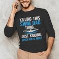 This Swim Dad Thing Swimming Dad Of A Swimmer Father Men's Long Sleeve T-Shirt This Swim Dad Thing Swimming Dad Of A Swimmer Father Men's Long Sleeve T-Shirt