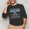 Swim Mom Definition Swimming Mom Of A Swimmer Mama Men's Long Sleeve T-Shirt Swim Mom Definition Swimming Mom Of A Swimmer Mama Men's Long Sleeve T-Shirt