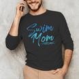 Swim Mom Swimming Cute Men's Long Sleeve T-Shirt Swim Mom Swimming Cute Men's Long Sleeve T-Shirt