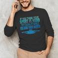 Swim Swimmer Tshirt Swimming Shirt Sport Practice Tee Men's Long Sleeve T-Shirt