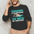 Swim Swimmers Swimming Men's Long Sleeve T-Shirt Swim Swimmers Swimming Men's Long Sleeve T-Shirt