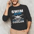 Swimmer Mother Swimming Women Swim Mom Like A Normal Mom Men's Long Sleeve T-Shirt Swimmer Mother Swimming Women Swim Mom Like A Normal Mom Men's Long Sleeve T-Shirt