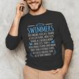 Swimmers Facts Swimming Swim Coach Men Women Graphic Small Men's Long Sleeve T-Shirt Swimmers Facts Swimming Swim Coach Men Women Graphic Small Men's Long Sleeve T-Shirt