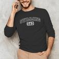 Swimming Dad Athletic Lettering Fathers Day Coach Men's Long Sleeve T-Shirt