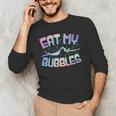 Swimming Eat My Bubbles Swim Watercolour Men's Long Sleeve T-Shirt Swimming Eat My Bubbles Swim Watercolour Men's Long Sleeve T-Shirt