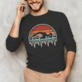 Swimming Heartbeat Retro Swim Swimmer Men Women Men's Long Sleeve T-Shirt Swimming Heartbeat Retro Swim Swimmer Men Women Men's Long Sleeve T-Shirt