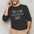 This Is My Swimming Pool Summer Swim Tee T-Shirt Men's Long Sleeve T-Shirt