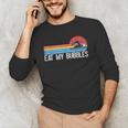 Swimming Swimmer Eat My Bubbles Swim Retro Men's Long Sleeve T-Shirt Swimming Swimmer Eat My Bubbles Swim Retro Men's Long Sleeve T-Shirt