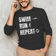 Swimrun Endurance Sports Swimming Running Swim Run Men's Long Sleeve T-Shirt