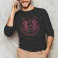 Thai Tattoo Twin Tiger Sak Yant Muay Thai Thailand Graphic Men's Long Sleeve T-Shirt