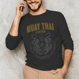 Twin Tiger Sak Yant Muay Thai Men's Long Sleeve T-Shirt