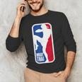 Vintage Muay Thai Fighter MMA Street Fight Kickboxing Club Men's Long Sleeve T-Shirt