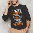 Women's Backyard Pitmaster Father BBQ Dad Griller Men's Long Sleeve T-Shirt