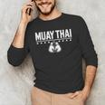 Women's Cute Muay Thai Art For Men Women Kids Muay Thai Lovers Men's Long Sleeve T-Shirt