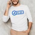 2 Sided Print Swimming Teacher Swim Instructor Swim Lessons Men's Long Sleeve T-Shirt 2 Sided Print Swimming Teacher Swim Instructor Swim Lessons Men's Long Sleeve T-Shirt