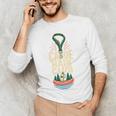 Canoe Hair Club Paddling Retro Men's Long Sleeve T-Shirt