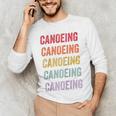 Canoeing Raglan Baseball Tee Men's Long Sleeve T-Shirt