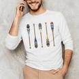 Colorful Painted Oars Paddle Nautical CanoeShirt Men's Long Sleeve T-Shirt Colorful Painted Oars Paddle Nautical CanoeShirt Men's Long Sleeve T-Shirt