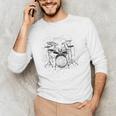 Drum Kit Raglan Baseball Tee Men's Long Sleeve T-Shirt Drum Kit Raglan Baseball Tee Men's Long Sleeve T-Shirt