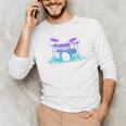 Drum Kit Set Drummer Pullover Men's Long Sleeve T-Shirt