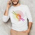 Drummer Drumsticks Fist Drum Kit Sweatshirt Men's Long Sleeve T-Shirt Drummer Drumsticks Fist Drum Kit Sweatshirt Men's Long Sleeve T-Shirt