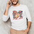 Dynamic Drum Kit For Drummers And Rock Music Lovers Sweatshirt Men's Long Sleeve T-Shirt Dynamic Drum Kit For Drummers And Rock Music Lovers Sweatshirt Men's Long Sleeve T-Shirt