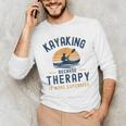 Kayaking Therapy Kayaker Canoe Paddle Lake River Men's Long Sleeve T-Shirt Kayaking Therapy Kayaker Canoe Paddle Lake River Men's Long Sleeve T-Shirt