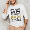 LION SQUAD THAILAND KICKBOXING MUAY THAI MMA TRAINING Men's Long Sleeve T-Shirt LION SQUAD THAILAND KICKBOXING MUAY THAI MMA TRAINING Men's Long Sleeve T-Shirt