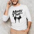 Muay Thai Boxing Martial Arts Fighter Men's Long Sleeve T-Shirt