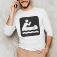 Outdoors Water Sports Canoe Canoeist Raglan Baseball Tee Men's Long Sleeve T-Shirt