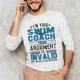 Swim Coach Swimming Coach Men's Long Sleeve T-Shirt Swim Coach Swimming Coach Men's Long Sleeve T-Shirt