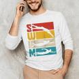 Swim Swimming Vintage Retro Swimmer Raglan Baseball Tee Men's Long Sleeve T-Shirt Swim Swimming Vintage Retro Swimmer Raglan Baseball Tee Men's Long Sleeve T-Shirt