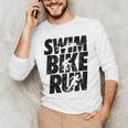 Swimming Cycling Running Triathlon Running Swimming Men's Long Sleeve T-Shirt Swimming Cycling Running Triathlon Running Swimming Men's Long Sleeve T-Shirt