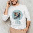 SWIMMING SPORT COMPETITIVE SWIM Raglan Baseball Tee Men's Long Sleeve T-Shirt SWIMMING SPORT COMPETITIVE SWIM Raglan Baseball Tee Men's Long Sleeve T-Shirt