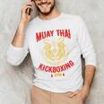 Tiger Muay Thai Kickboxing Gym MMA Training Men's Long Sleeve T-Shirt