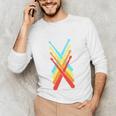 Vintage Drum Kit Percussion Drummer Sweatshirt Men's Long Sleeve T-Shirt