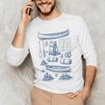 Women's Canoe Wilderness Gear Vintage Chart Collection Illustration Men's Long Sleeve T-Shirt