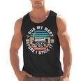 BBQ Dad Offset Smoker Pit Accessory I Rub My Meat Text Men Tank Top, trending gift