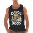 Canoe Dogs Golden Retriever Paddling Graphic Men Tank Top, trending gift