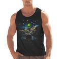 Drum Kit Percussionist Drummer Van Gogh Alien Playing Drums Men Tank Top, trending gift Drum Kit Percussionist Drummer Van Gogh Alien Playing Drums Men Tank Top, trending gift
