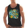 Green Sea Turtle Surfs Past a Canoe Paddle Sleeveless Men Tank Top, trending gift Green Sea Turtle Surfs Past a Canoe Paddle Sleeveless Men Tank Top, trending gift