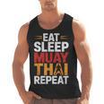 Muay Thai Fighter Eat Sleep Repeat Lifestyle Training Men Tank Top, trending gift