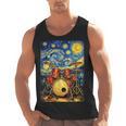 Starry Night Drum Kit Van Gogh Style Art Men Tank Top, trending gift