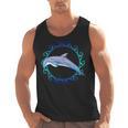 Swimming Dolphin Maori Sun Tribal Waves 2-Sided Men Tank Top, trending gift