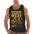 Thinking About Meat BBQ Dad Humor Men Tank Top, trending gift