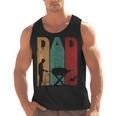 Vintage BBQ Dad Silhouette Father's Day Retro Men Tank Top, trending gift